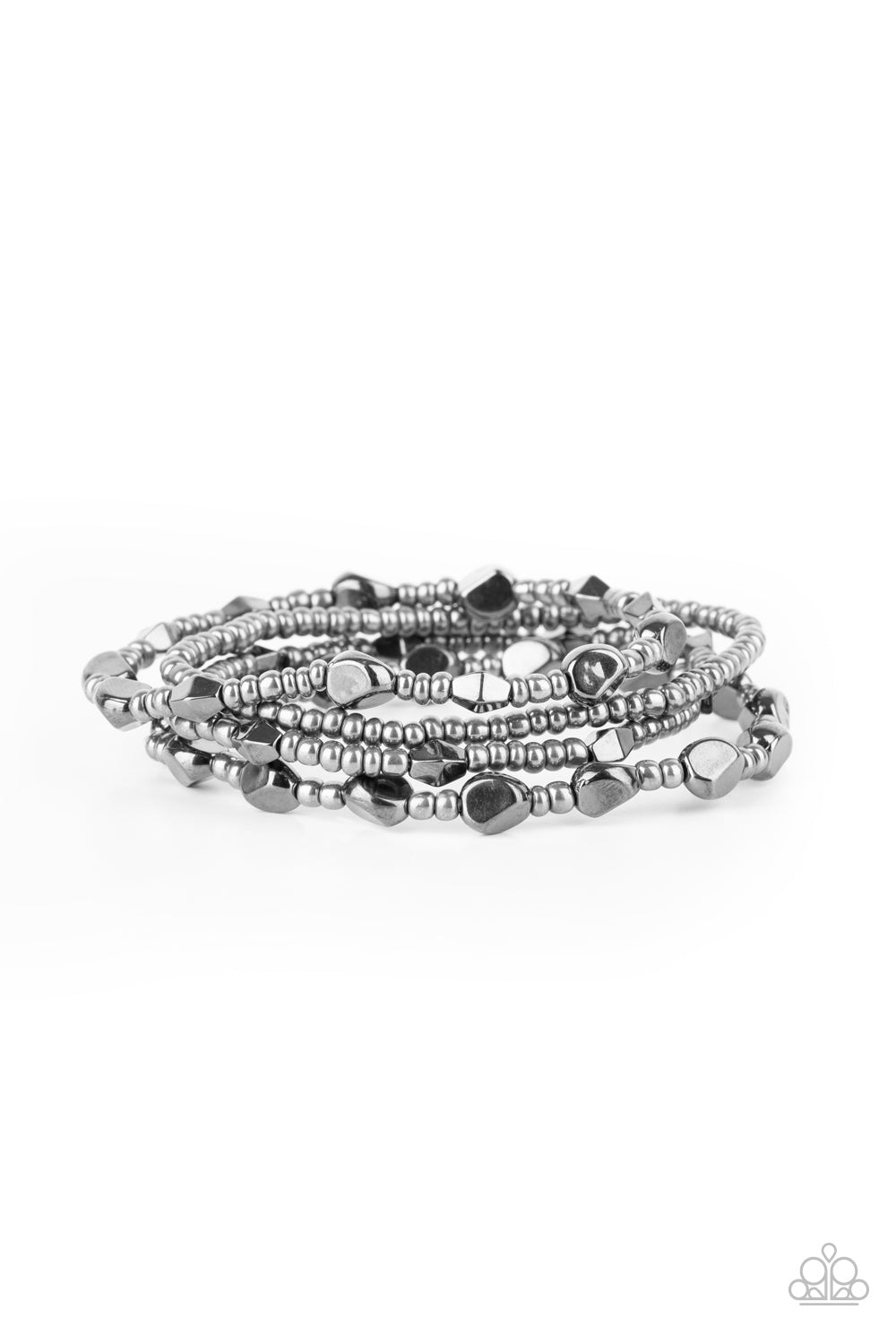 Fashionably Faceted - Black (gunmetal)