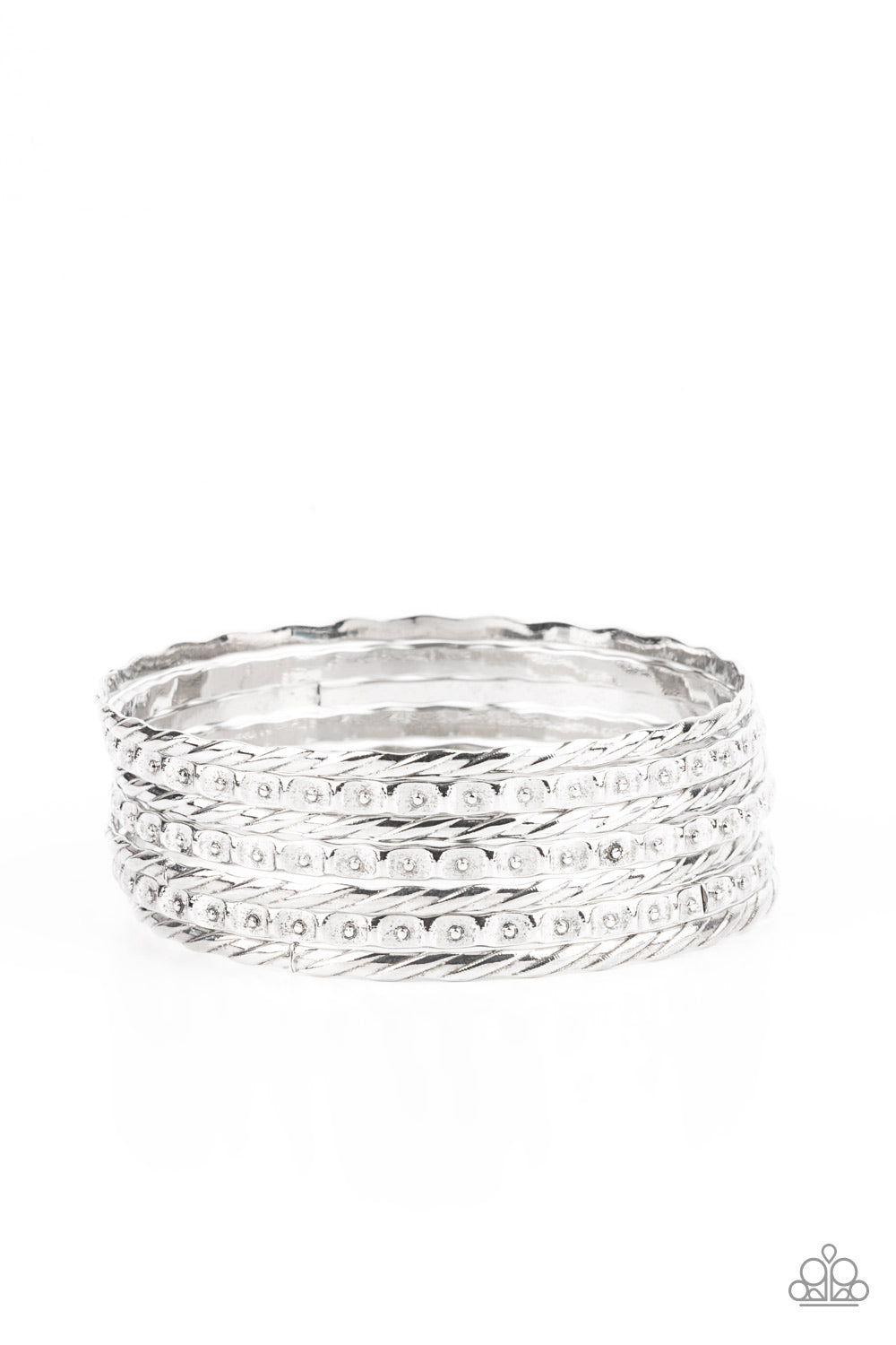 Back-To-Back Stacks - Silver (B1152)