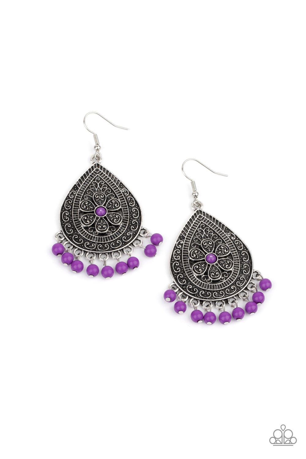 Blossoming Teardrops - Purple (E1026)