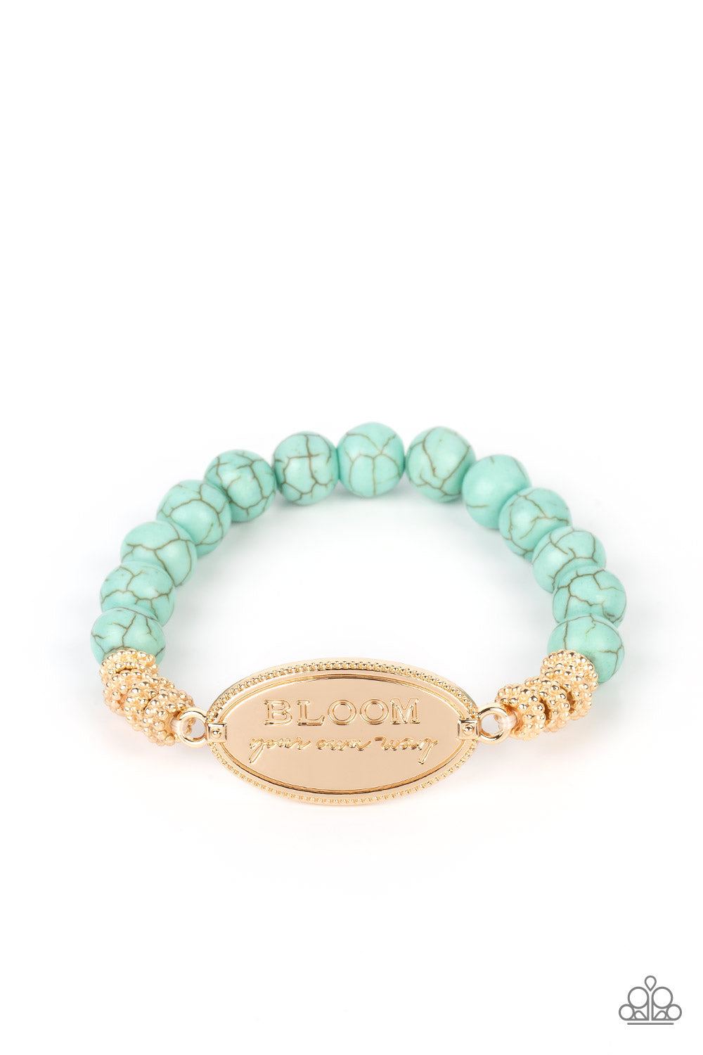 Bedouin Bloom - Gold/Turquoise (B756)