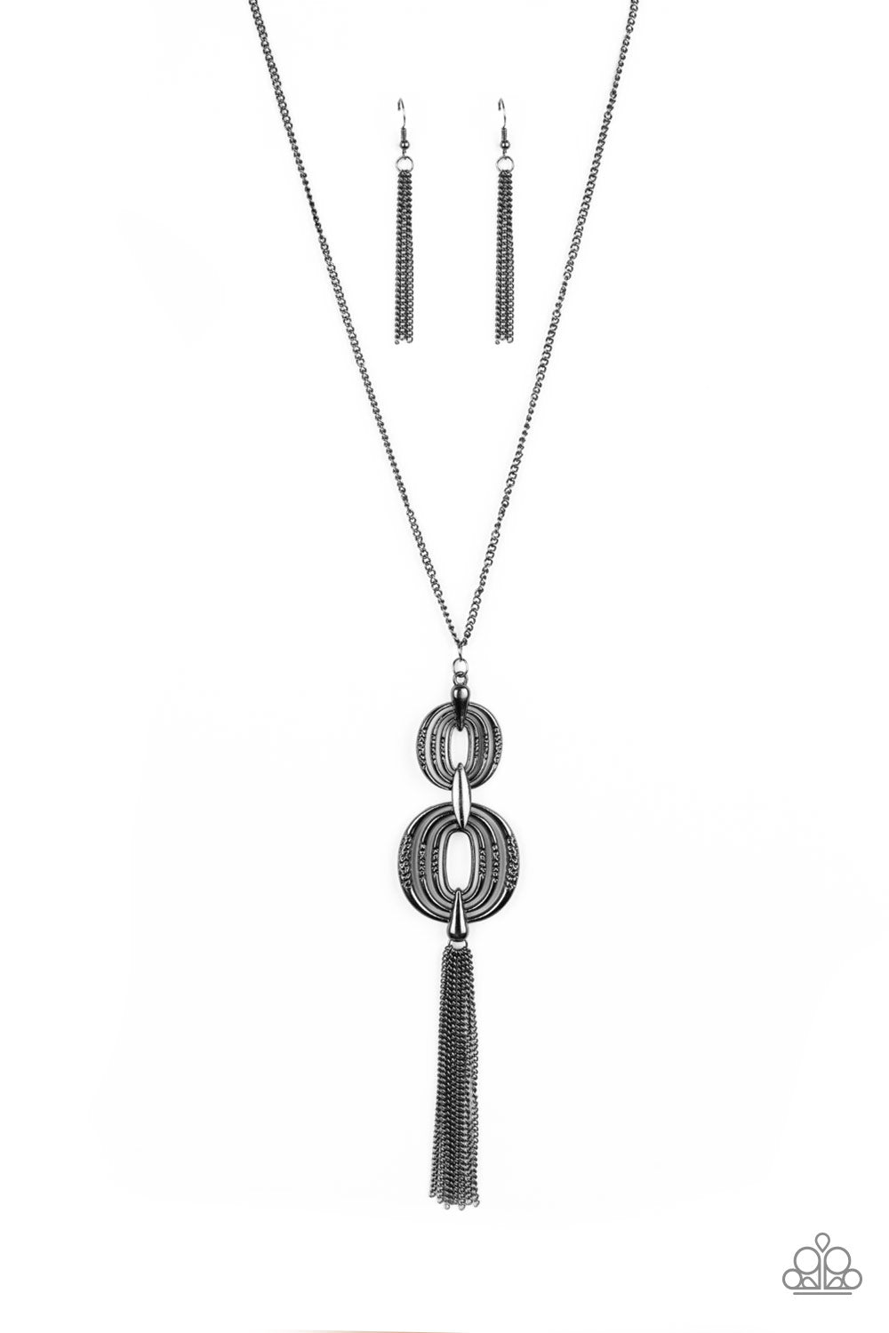 Timelessly Tasseled - Black/gunmetal (N0810)