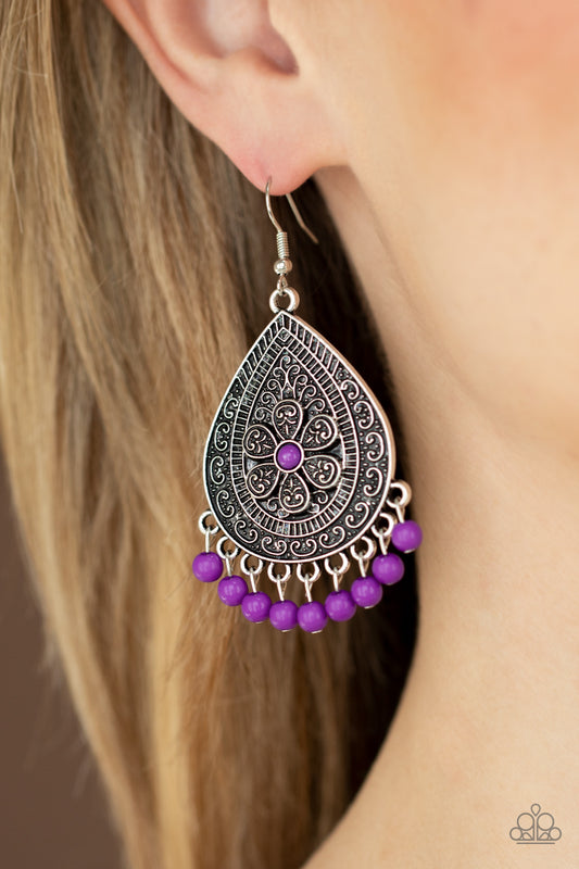 Blossoming Teardrops - Purple (E1026)