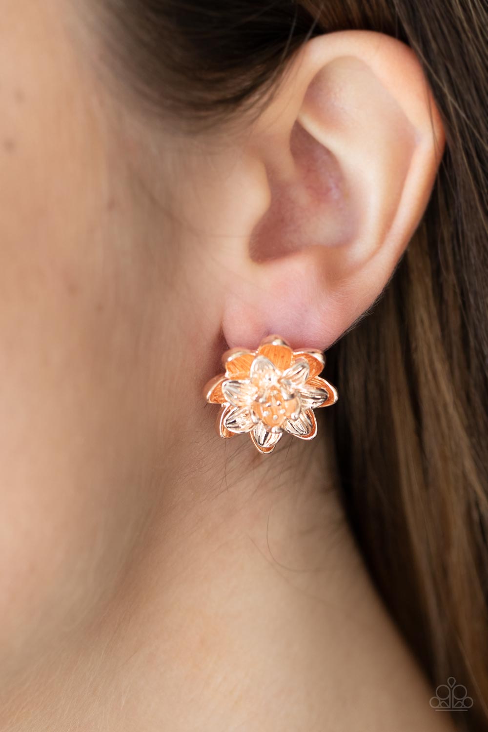 Water Lily Love - Rose Gold (E047)