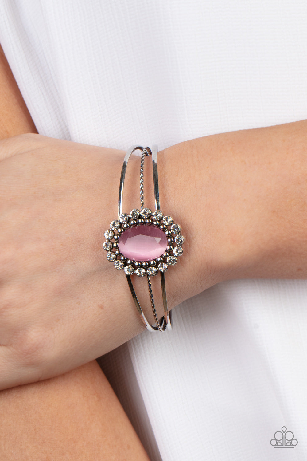 Prismatic Flower Patch - Pink (B1055)