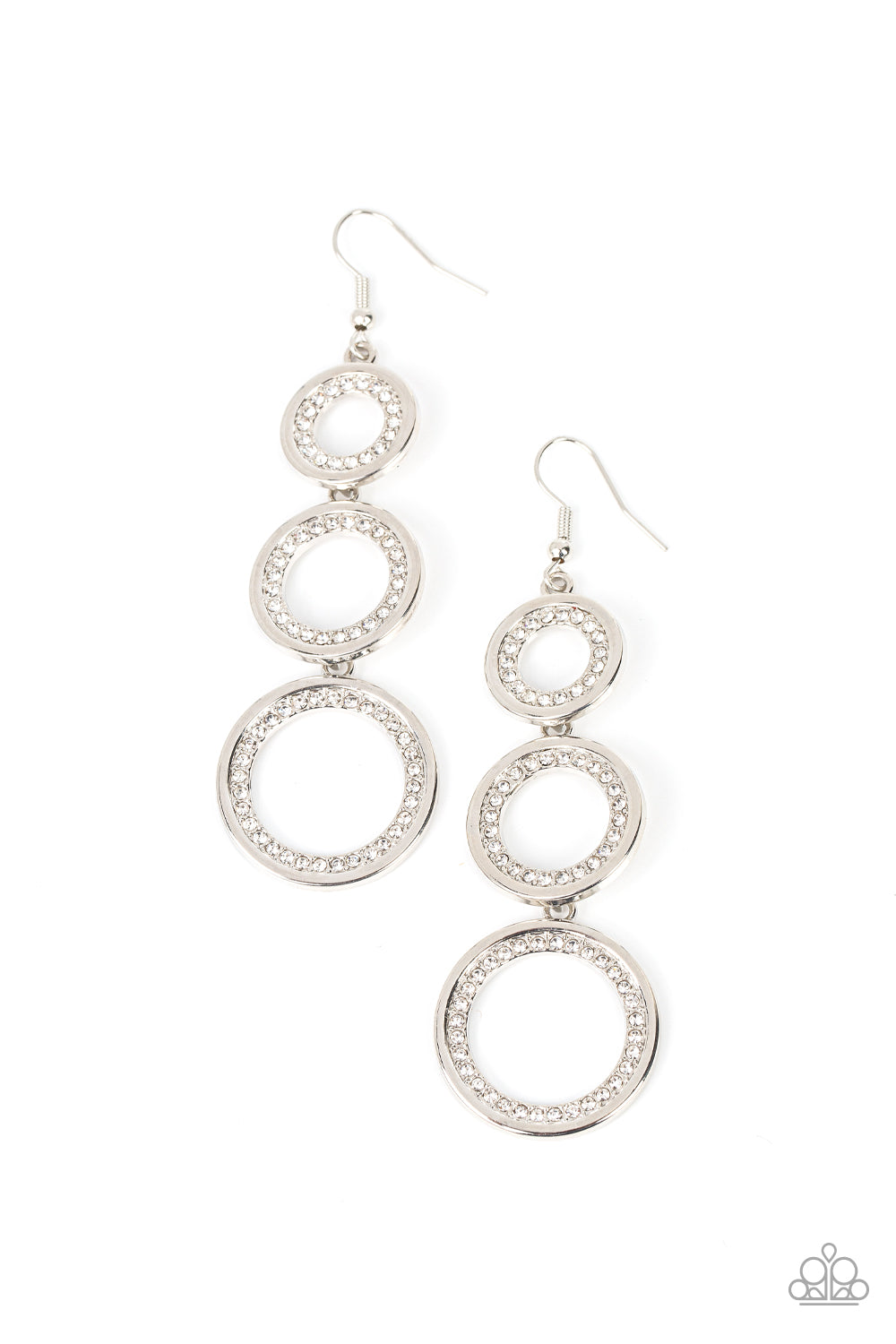 Shimmering in Circles - White (E245)